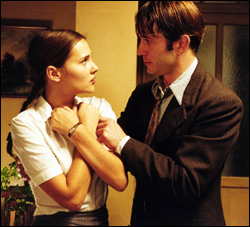 Kiss her, you fool! Ledoyen and Derang&egrave;re in Voyage.