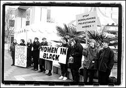 For Women in Black, like these at Westlake in 2001, silence is the loudest protest of all.