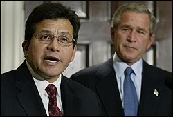 White House Counsel Alberto Gonzales.