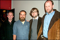 From left: Shawn Rogers, Sam Beam, Ben Gibbard, and Eric Bachmann.