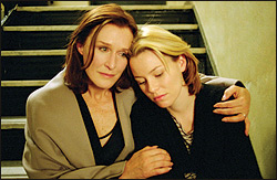 Close (left) and Banks form an art-world Manhattan Pietà.