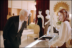 Inspecting the merchandise: Martin and Danes.