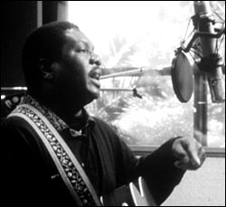 Vocalist Vusi Mahlasela in Amandla!