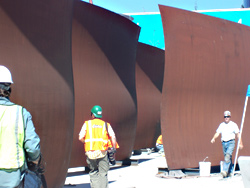 Art you can touch, which touches you back: Richard Serra's Wake.