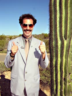 Bad behavior: Borat!