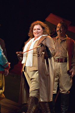 Blythe spirit: The mezzo-soprano as dashing aviatrix.