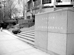 The plaza on Second Avenue:  It "was not designed to expand."