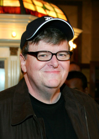 His brand is crisis: Sicko creator Michael Moore.
