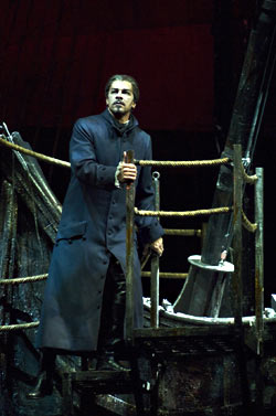 Time traveler: Grimsley makes a moody, compelling Dutchman.