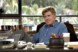 Professor Redford holds court.