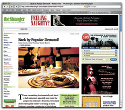 Now you see it, now you don’t: The Stranger’s scathing review of a Capitol Hill bistro.