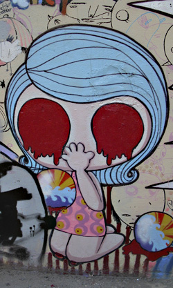 A S&atilde;o Paulo mural courtesy of Bomber "Nina."