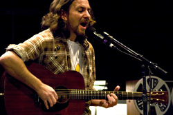 Call of the wild:Vedder at the Wiltern Theater.