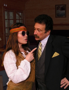 When they first meet, George (Stan Gill) and Doris (Laura Hanson) are