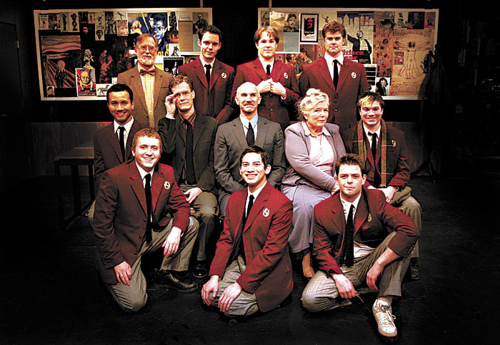 Class act: The cast of The History Boys enjoys a group shot.