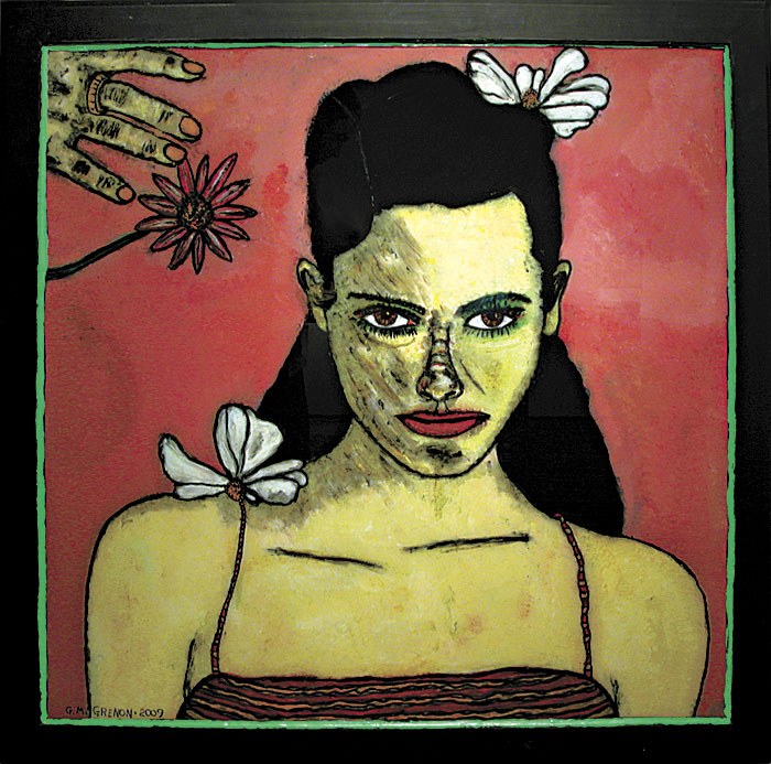 Scary women at Traver Gallery.