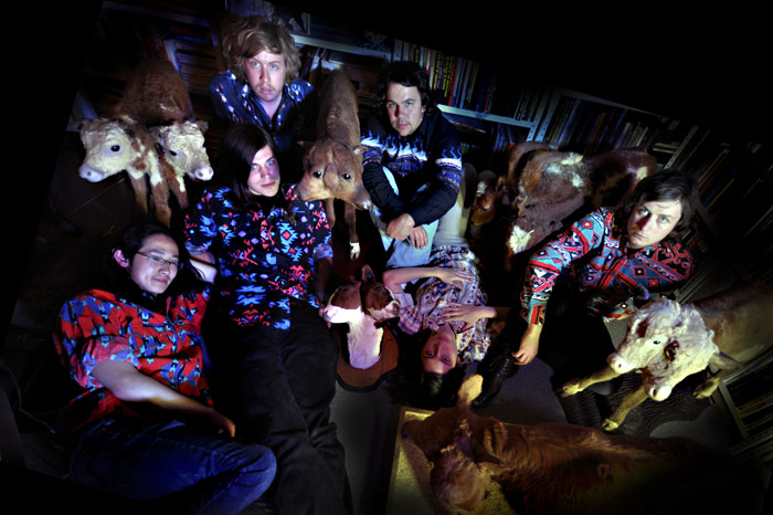 In addition to playing music, Sleepy Sun also breeds two-headed calves.