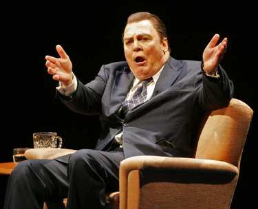 Los Angeles. CA. Mar. 11, 2009. The touring production of the play Frost/Nixon at the Ahmanson Theatre on Mar. 11, 2009. Stacy Keach as Richard M. Nixon.