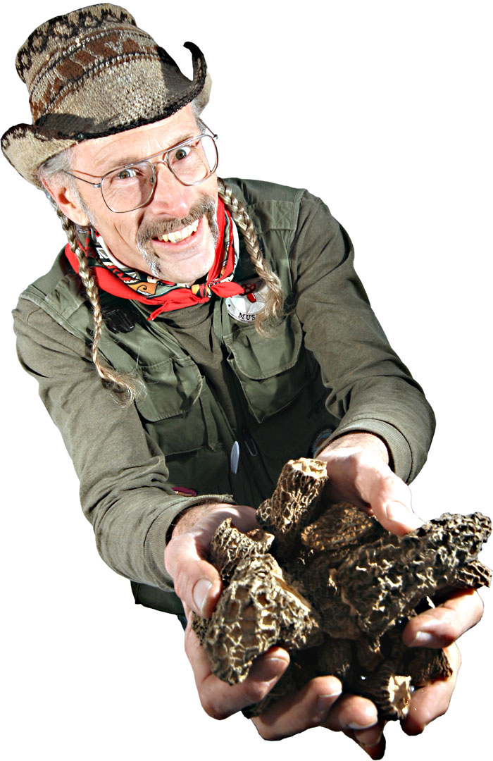 Shroom hunter Larry Evans.