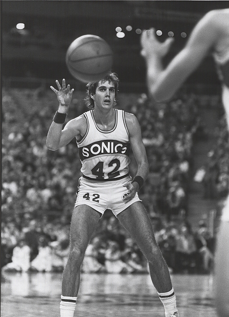 Future Sonics executive Walker during his short-shorted glory, circa 1981.