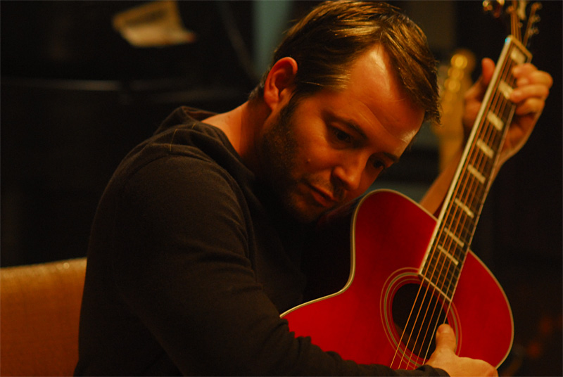 Broderick trades spleef for guitar.