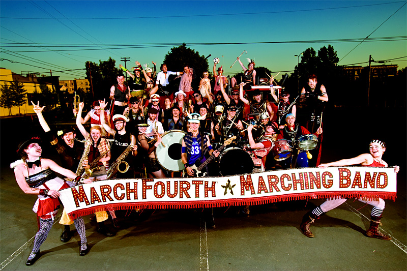 Honk if youre a band geek. Honk! Fest West, featuring the March Fourth Marching band, rolls through Friday to Sunday.