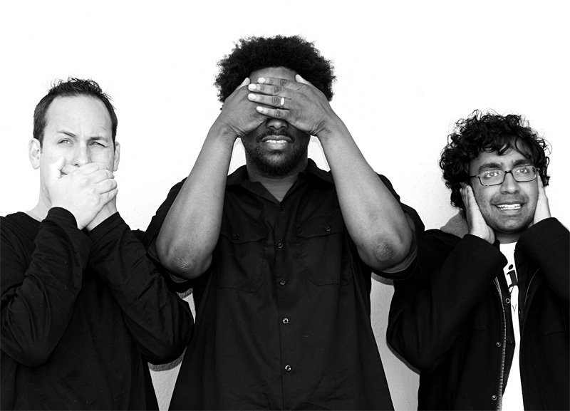 From left, Green, Bell, and Kondabolu bring the funny.