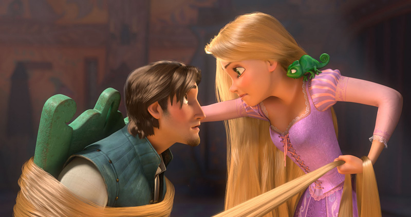 Rapunzel confronts her stalker.