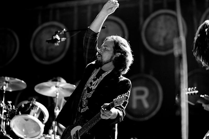 West Seattleite Eddie Vedder, with Pearl Jam, at KeyArena in 2009.
