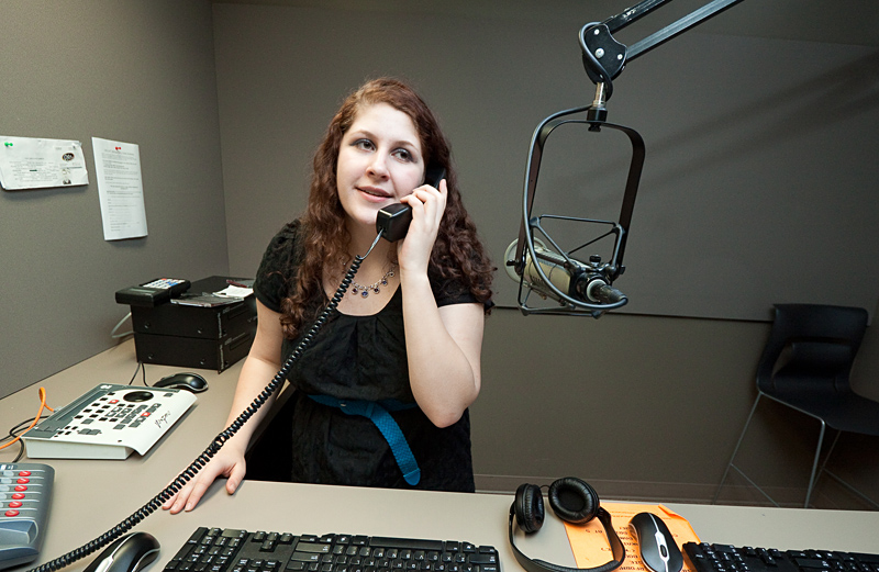 Says senior Madeline Presland of being on the air, "I kind of feel like a star sometimes."