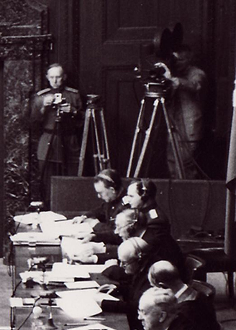 The cameras roll on Nazi defendants.