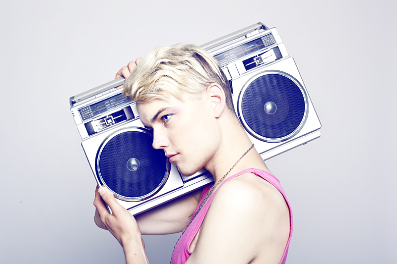 Diamond Rings and a ghetto blaster.