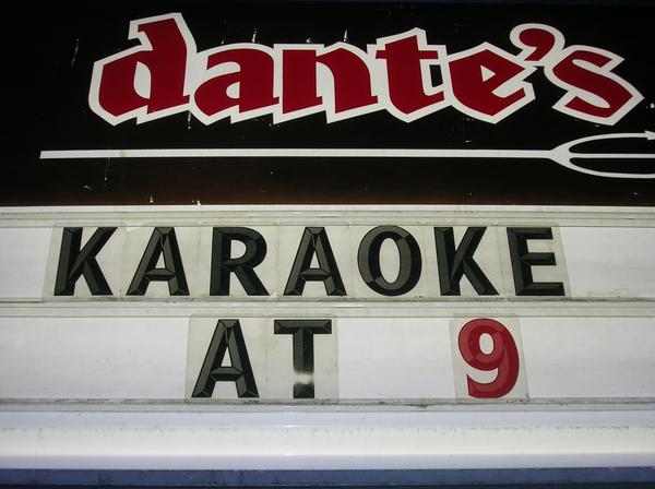 Dante's Monday Night Karaoke