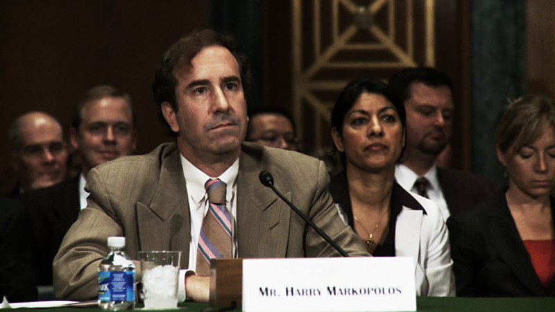 Markopolos testifies before the Senate Banking Committee.