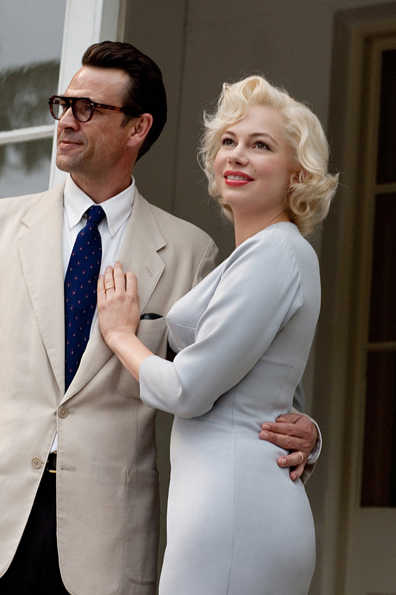 Unhappily married: Dougray Scott as Arthur Miller and Williams as Monroe.