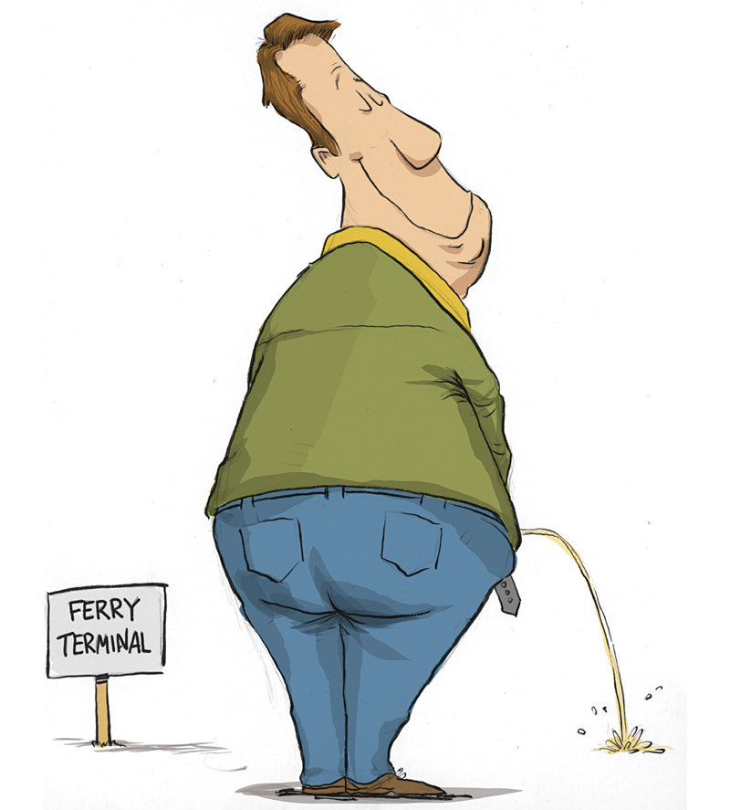 The Ferry System Makes Loogies a Misdemeanor