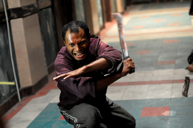 Yes, there will be machetes (with Alfridus Godfred pictured).