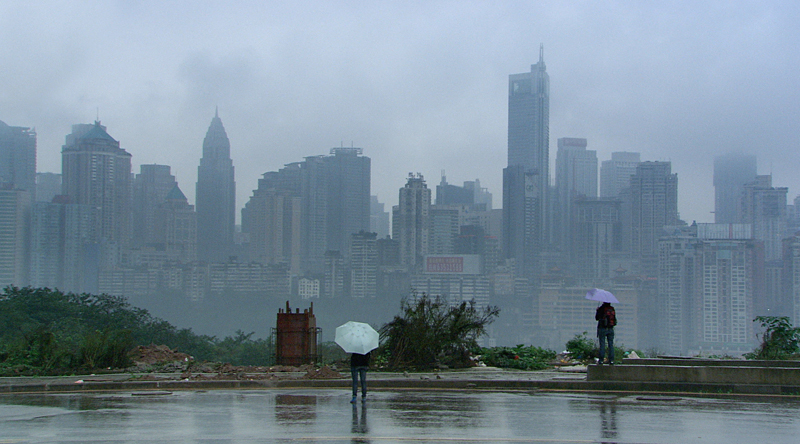 The booming skyline of Chongqing, China.
