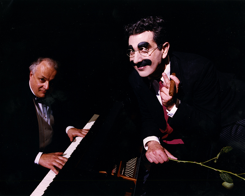 Ferrante (at right, like we need to tell you) with his accompanist Furmston.