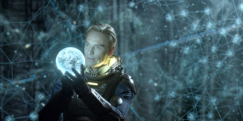 Michael Fassbender's cyborg is suitably uncanny.