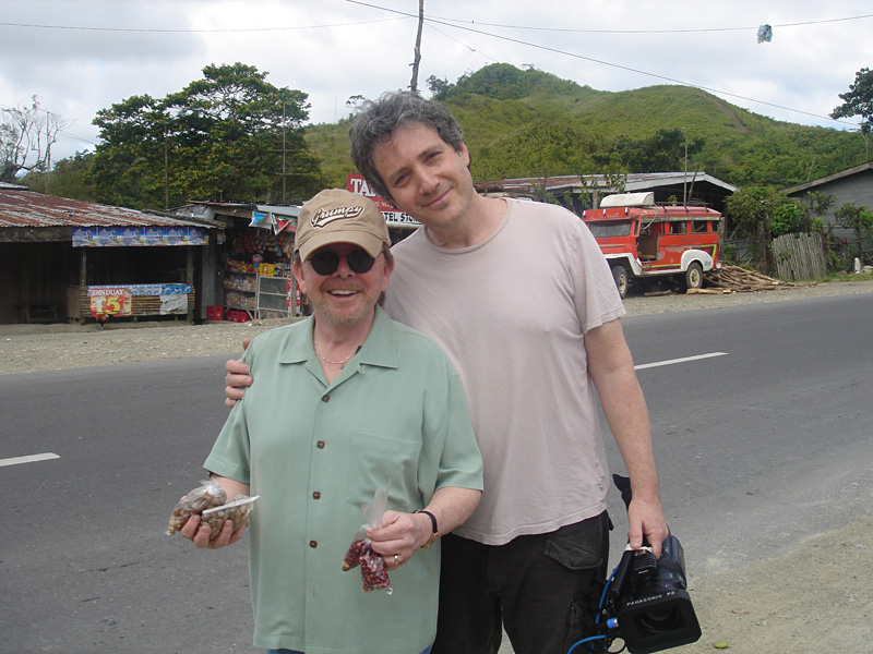 Director Kessler (right) and his subject.