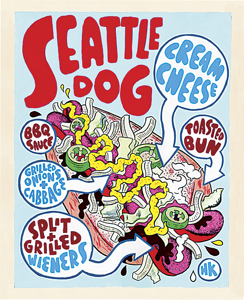 The first national mention of the Seattle Dog was on the Serious Eats blog in 2009.