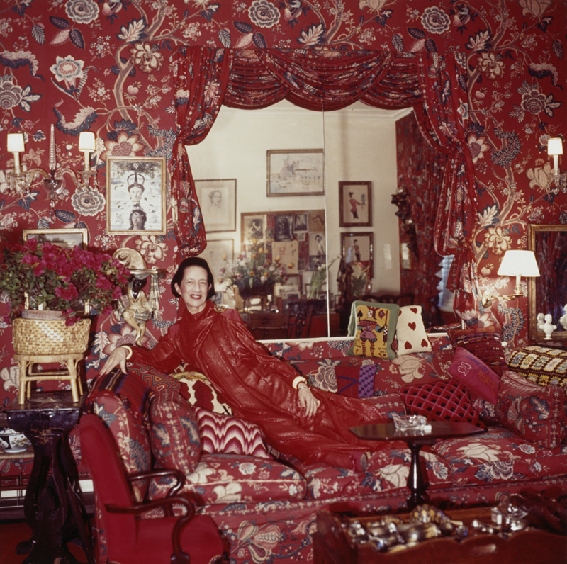 Vreeland in her famous red room.