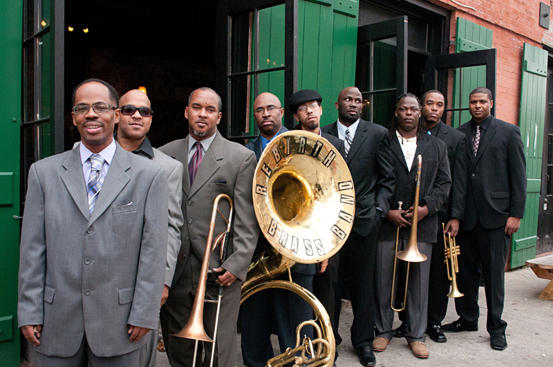 The New Orleans gentlemen of Rebirth Brass Band.