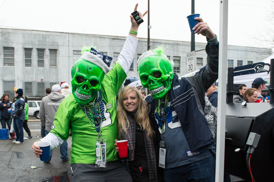 The 12th man was out in force at CenturyLink Field Sunday night,