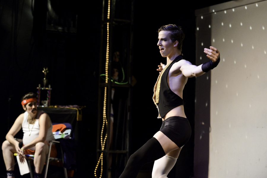 Paris Original competing for Best Fan Dance Without Fans