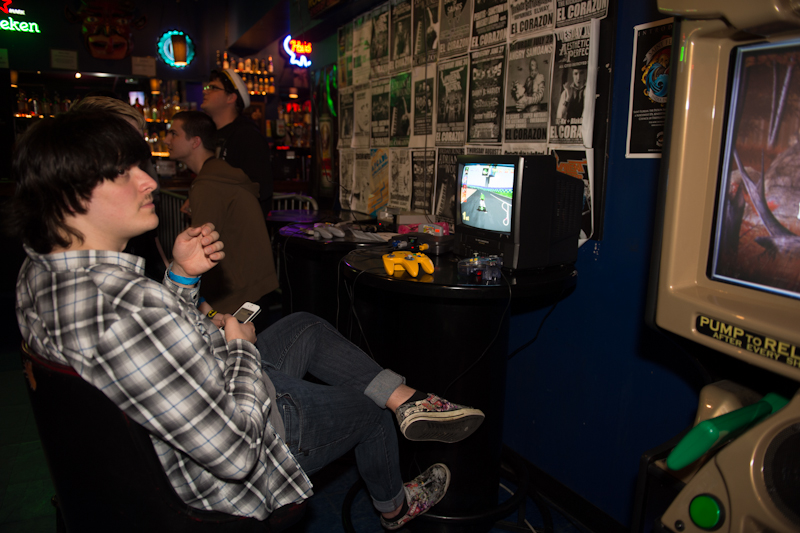 Taking a break from Mario Kart.