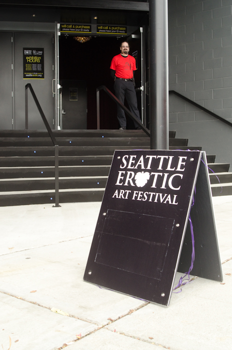 The entry into Fremont Studios, this year's venue for the festival.