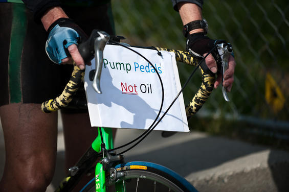 One part critical mass and one part nudist expression, the World Naked