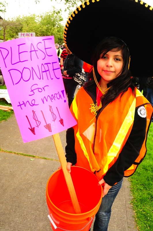 3: 45 pm - Gathering at Judkins Park for the annual May Day march for social justice.
